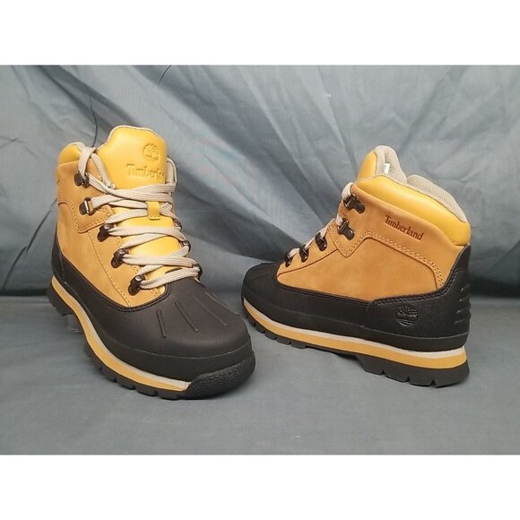Timberland Other - Timberland Boys Euro Hiker Shell Toe Boot Waterproof Wheat Size 5.5 NEW IN BOX!